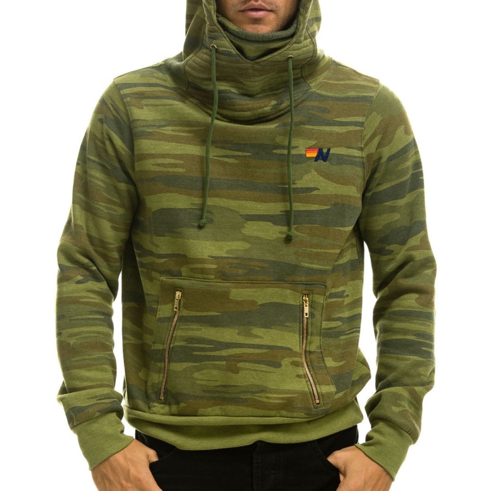 Aviator Nation Ninja Pullover Hoodie Camo